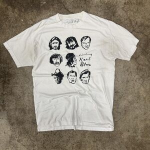 White Black Karl Blau Concert Tee Indie Rock Music men’s large